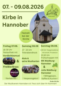 Kirbe Hannober 2026 Flyer